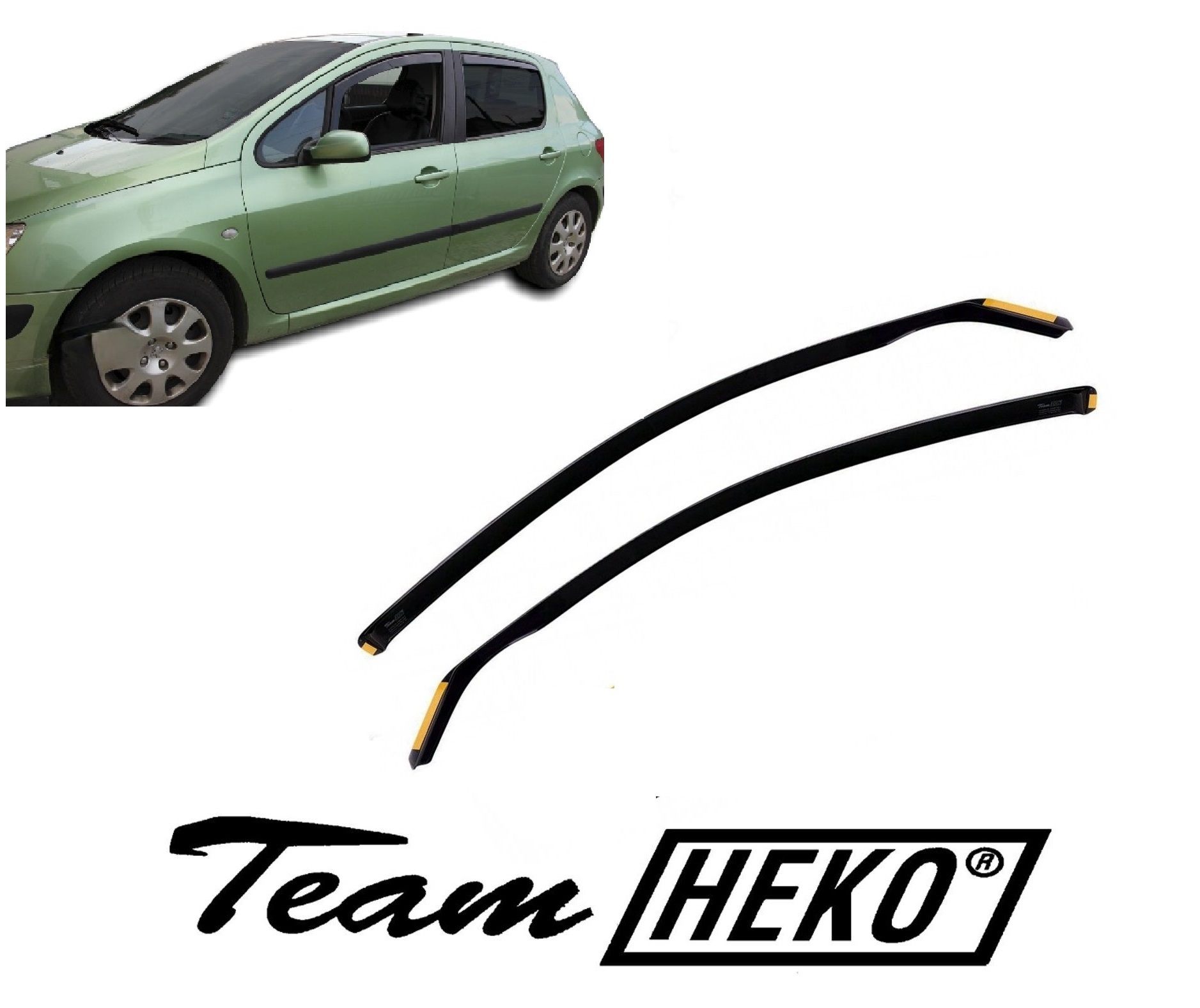 Ανεμοθραύστες Peugeot 307 3d 2001-2008 Φιμέ Heko Σετ 2τμχ 26117 1 Ανεμοθραύστες Peugeot 307 3d 2001-2008 Φιμέ Heko Σετ 2τμχ 26117