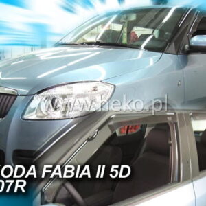 Ανεμοθραύστες Skoda Fabia II 5D 2007-2015 Htb Φιμέ Heko Σετ 2τμχ