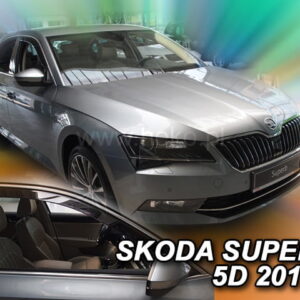Ανεμοθραύστες Skoda Superb III 5D 2015-2023 Φιμέ Heko Σετ 2τμχ 28345