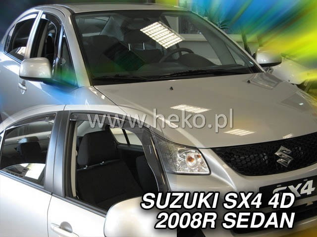 Ανεμοθραύστες Suzuki SX4 4D Sedan 2008+ Φιμέ Heko Σετ 4τμχ για Μπρος-Πίσω Παράθυρα 1 Ανεμοθραύστες Suzuki SX4 4D Sedan 2008+ Φιμέ Heko Σετ 4τμχ για Μπρος-Πίσω Παράθυρα