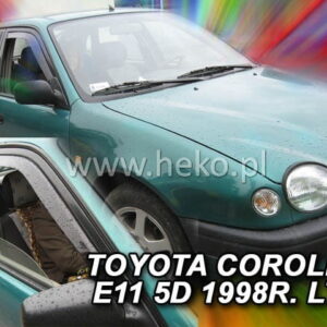 Ανεμοθραύστες Toyota Corolla E11 4D/5D 07/1997-2001 Tmp-80 Φιμέ Heko Σετ 2τμχ 29322