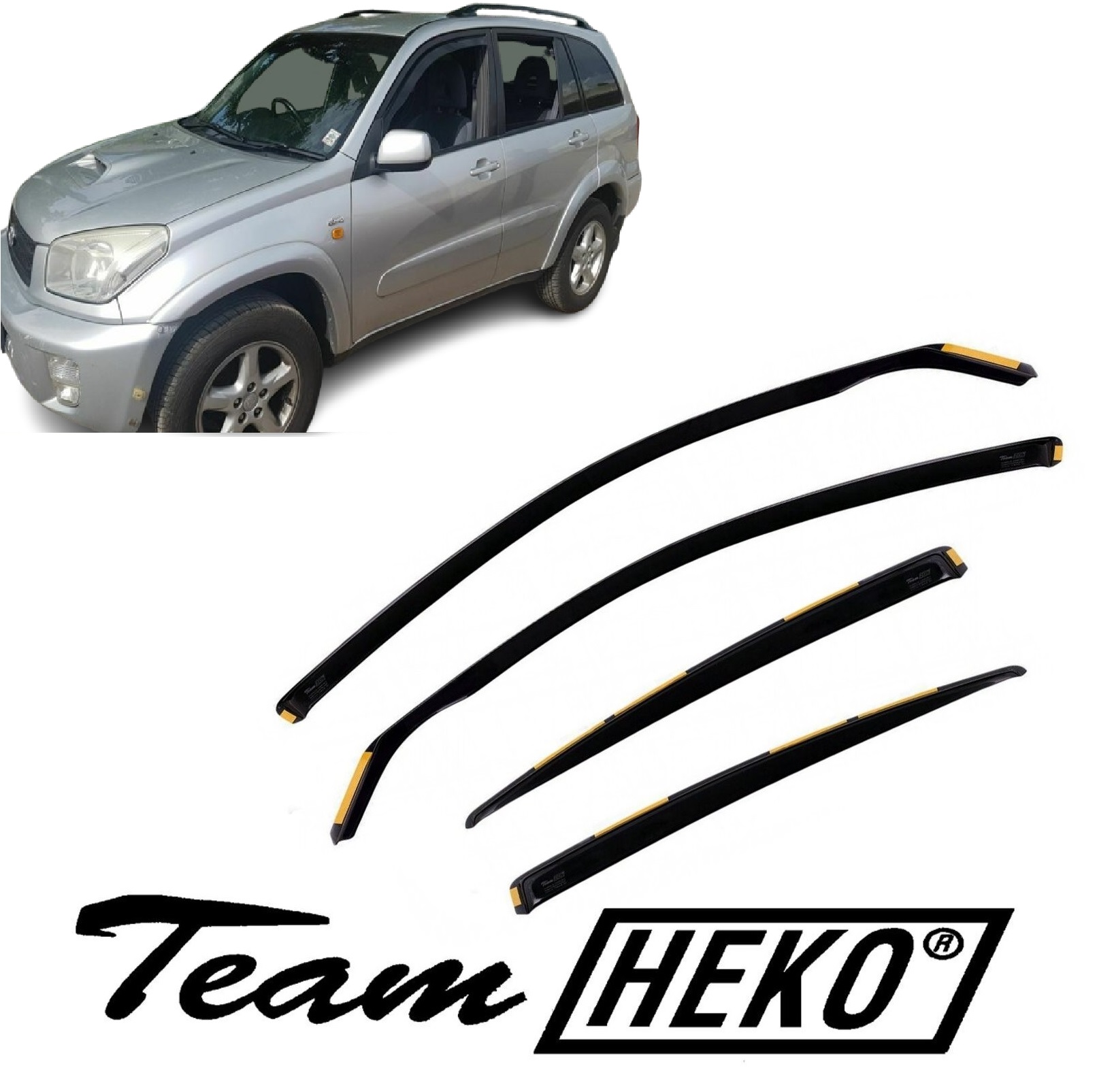 Ανεμοθραύστες Toyota Rav 4 5D 08/2000-2005 Φιμέ Heko Σετ 4τμχ 29345 1 Ανεμοθραύστες Toyota Rav 4 5D 08/2000-2005 Φιμέ Heko Σετ 4τμχ 29345