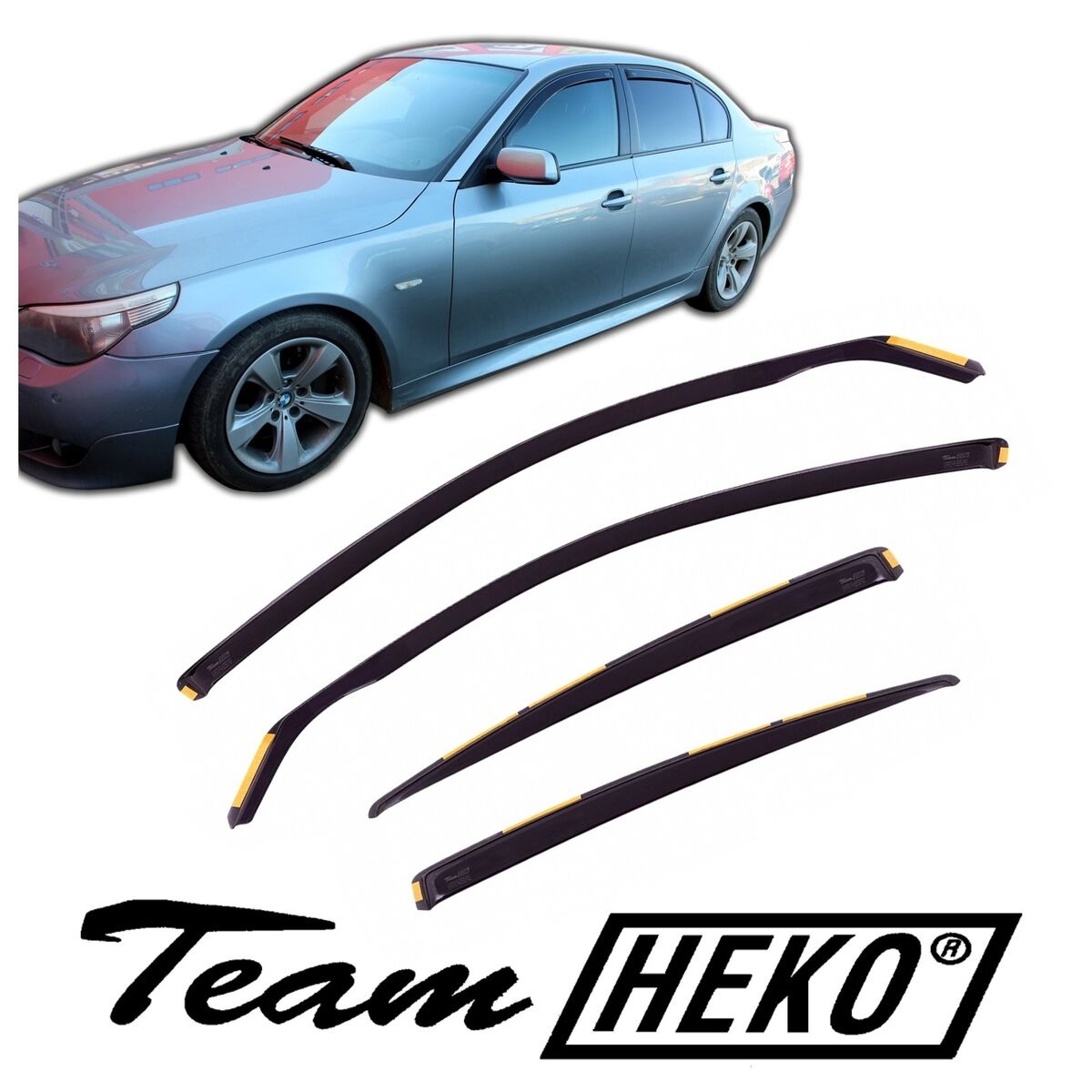 Ανεμοθραύστες για BMW E60/61 Seria 5 4D 2004-2010 Sedan Φιμέ της Heko Σετ 4τμχ 11132 1 Ανεμοθραύστες για Bmw E60 61 Seria 5 4d 2004 2010 Sedan Φιμέ της Heko Σετ 4τμχ