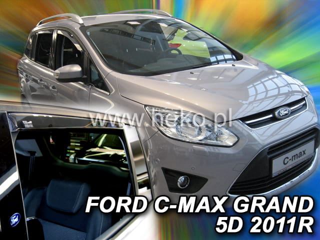 Ανεμοθραύστες για Ford Grand C-Max 5D 2011+ Φιμέ Heko Σετ 4τμχ 15293 1 Ανεμοθραύστες για Ford Grand C-Max 5D 2011+ Φιμέ Heko Σετ 4τμχ 15293