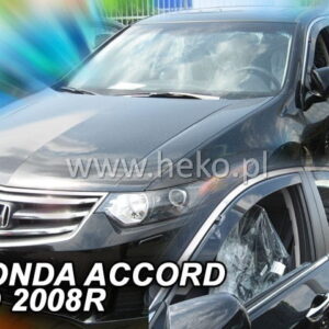 Ανεμοθραύστες για Honda Accord VIII 4D 2008-2015 Φιμέ Heko Σετ 2τμχ 17146