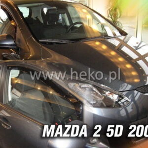 Ανεμοθραύστες για Mazda 2 5D 2007-2009 Φιμέ Heko Σετ 4τμχ 23143