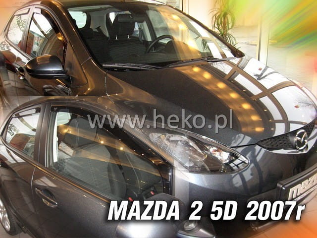 Ανεμοθραύστες για Mazda 2 5D 2007-2009 Φιμέ Heko Σετ 4τμχ 23143 1 Ανεμοθραύστες για Mazda 2 5D 2007-2009 Φιμέ Heko Σετ 4τμχ 23143