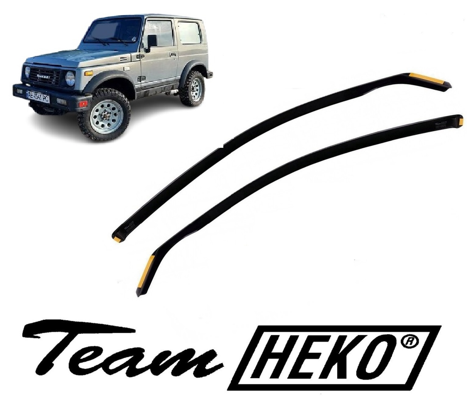 Ανεμοθραύστες για Suzuki Samurai 2D 1994-2003 Φιμέ της Heko Σετ 2τμχ 28606 (tp) 1 Ανεμοθραύστες για Suzuki Samurai 1994 Φιμέ της Heko Σετ 2τμχ