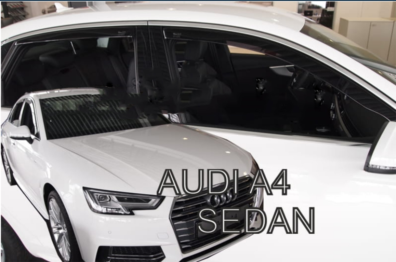 Ανεμοθραύστες Audi A4 (B9) 4D 2015-2023 Φιμέ Heko Σετ 4τμχ 10253 1 10253ANEM