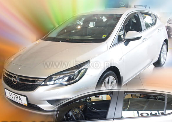 Opel Astra K 5d Htb 2015+ Φιμέ Ανεμοθραύστες Heko Σετ 4τμχ για Μπρος-Πίσω Παράθυρα 1 25392
