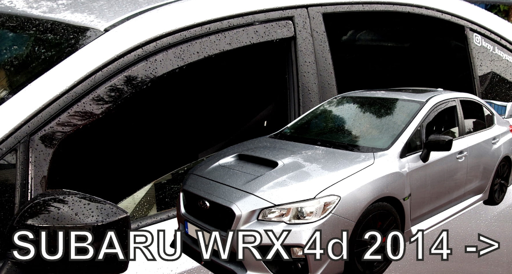 Ανεμοθραύστες για Subaru Wrx 4d 2014+ Φιμέ Σετ 2τμχ Heko για Μπροστινά Παράθυρα 1 28529