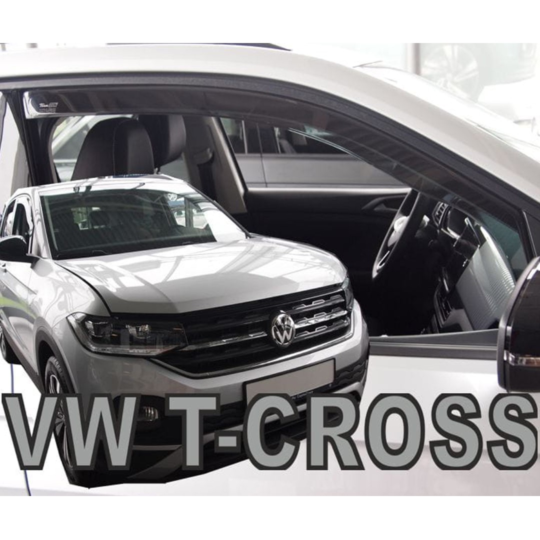Ανεμοθραύστες για Vw T-cross 5d 2019+ Φιμέ της Heko Σετ 2τμχ 1 31015