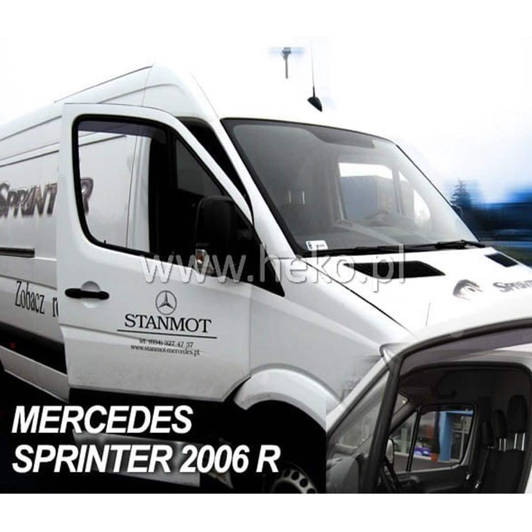 Mercedes Sprinter W906 2006-2018 (Κοντό) Φιμέ Ανεμοθραύστες Heko Σετ 2τμχ (tp) 1 31167 1