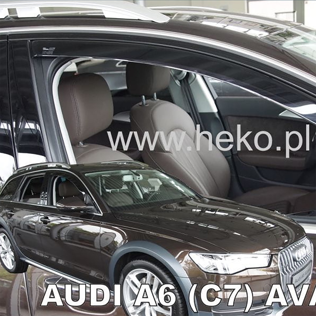 Ανεμοθραύστες για Audi A6 / C7 4d/5d Sedan 2011-2018 Φιμέ Σετ 2τμχ Heko για Μπροστινά Παράθυρα 1 ANEM10244 1