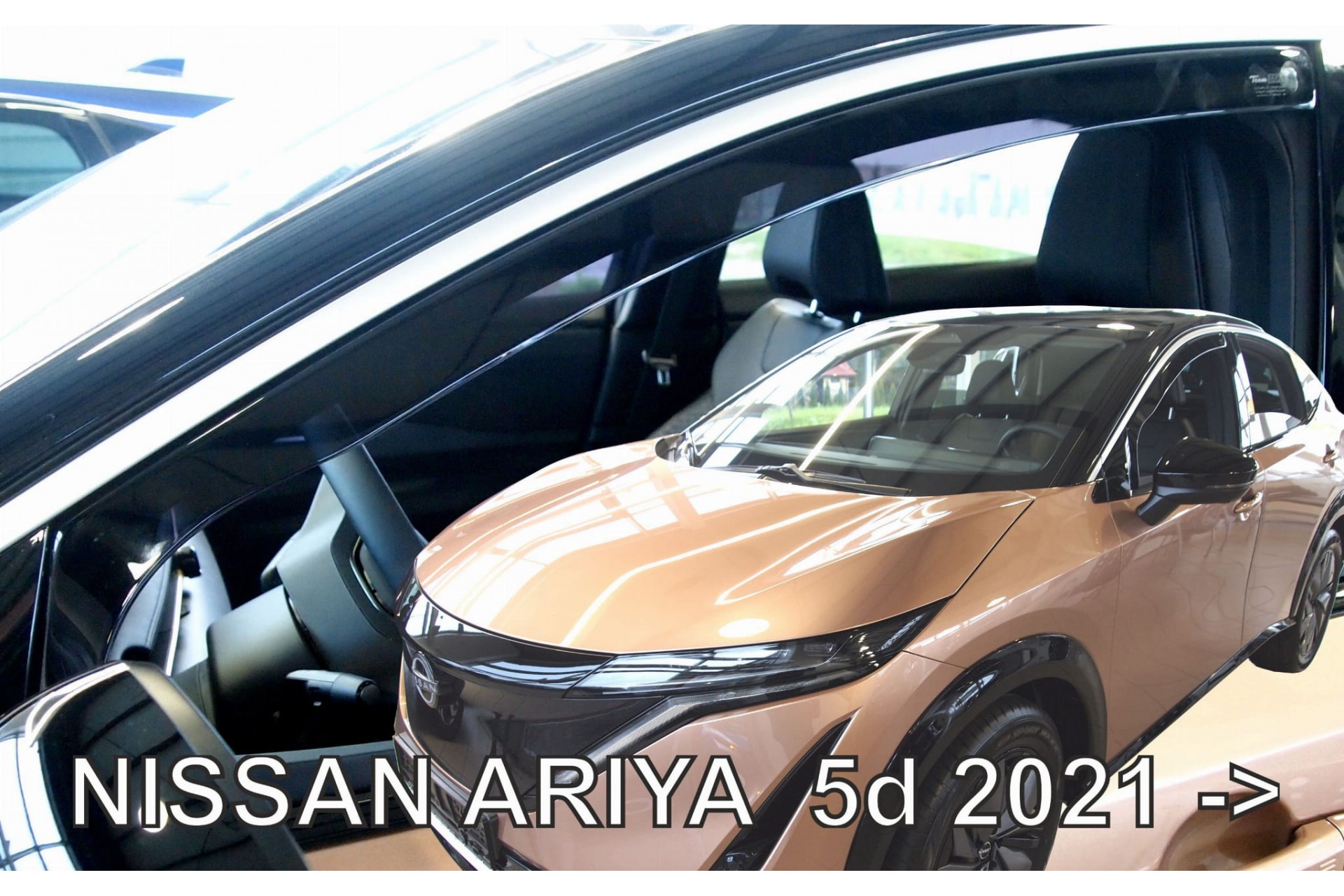 Ανεμοθραύστες Nissan Ariya 5d 2022+ Σετ 2τμχ από Φιμέ Πλαστικό Heko 1 ANEM24315