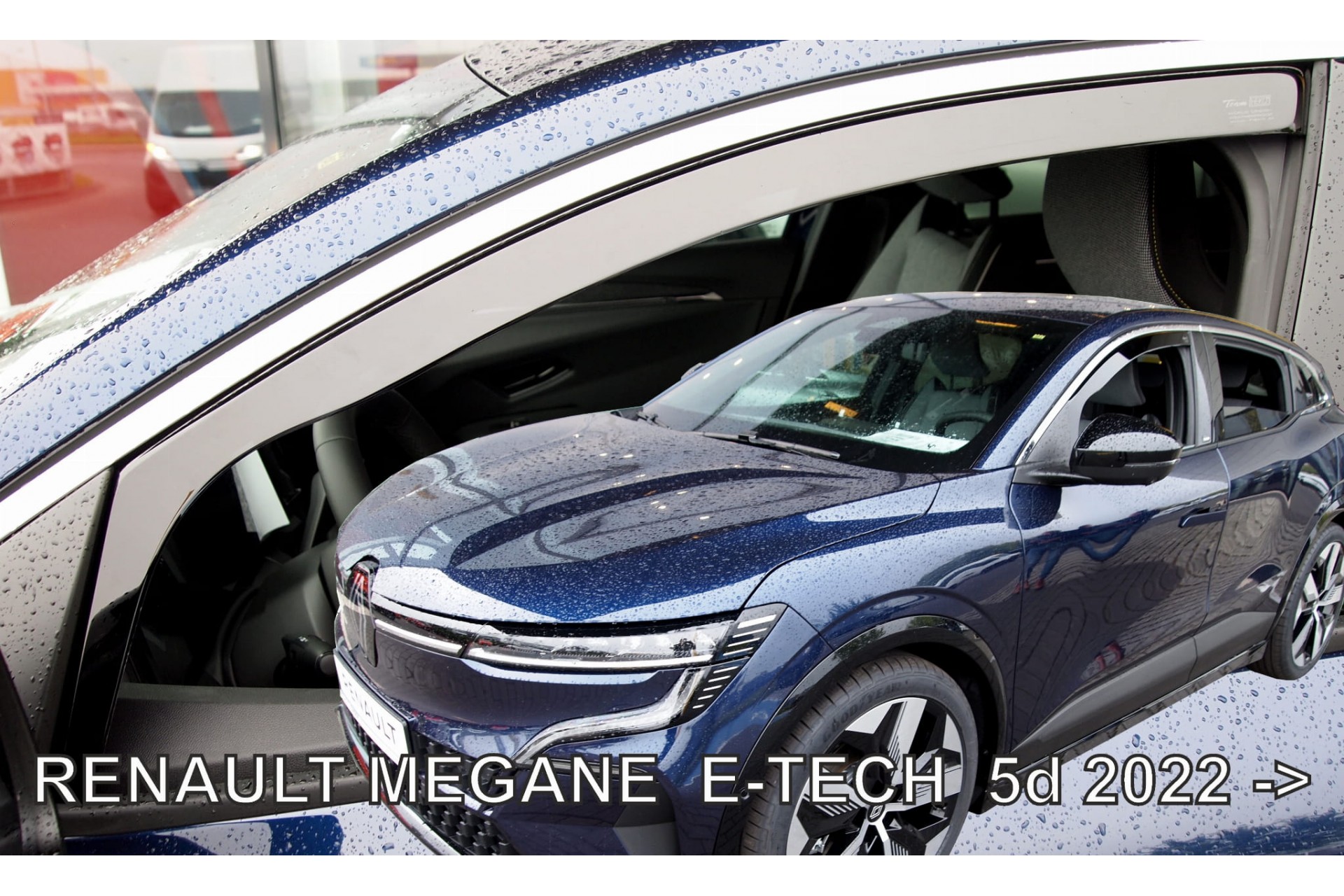 Ανεμοθραύστες για Renault Megane E-tech 5d 2022+ Φιμέ Σετ 4τμχ Heko για Μπροστινά και Πίσω Παράθυρα 1 ANEM27021