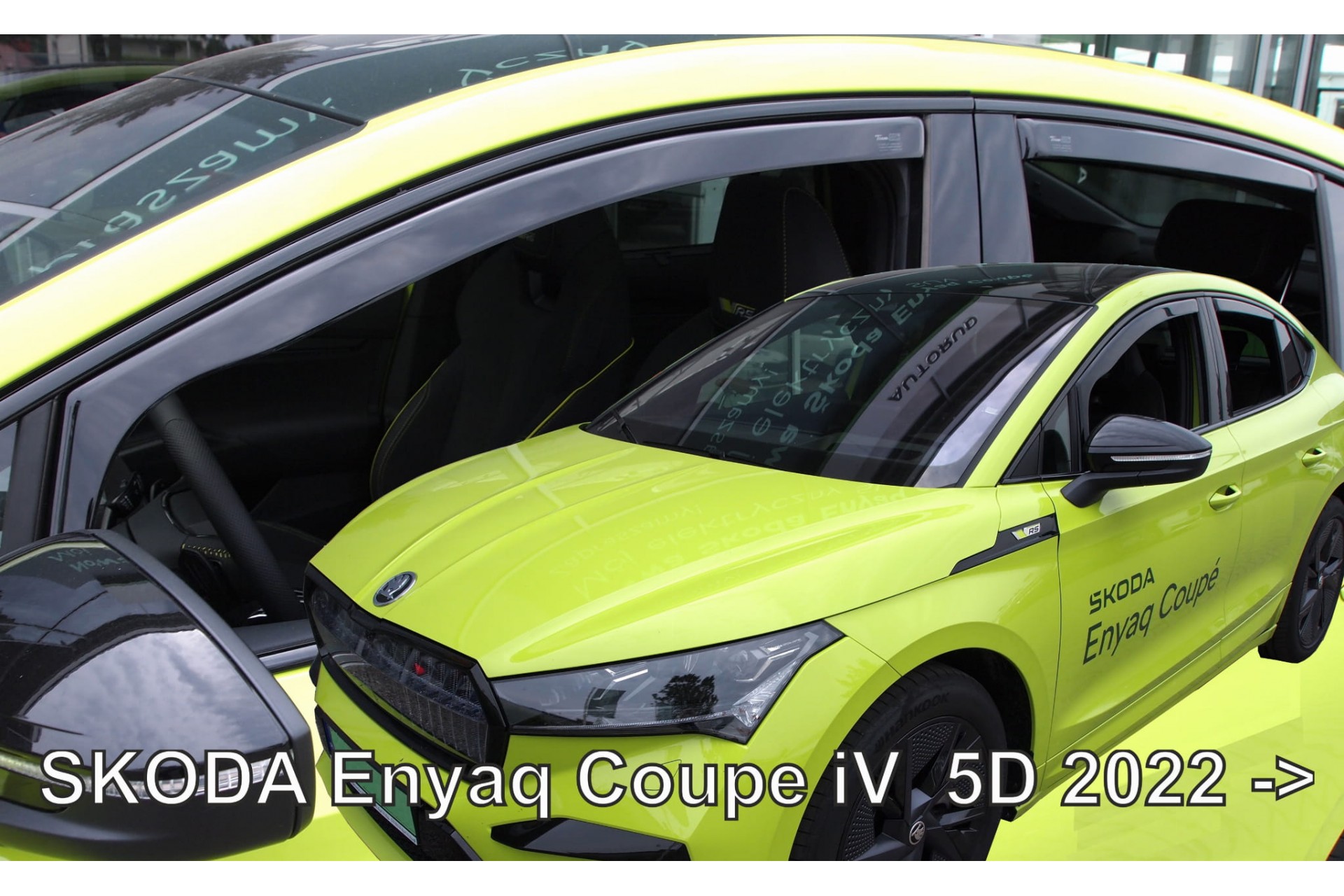 Skoda Enyaq Coupe 5d 2022+ Ανεμοθραύστες Φιμέ Σετ 4τμχ για Μπροστινά και Πίσω Παράθυρα Heko 1 ANEMHEKO28363