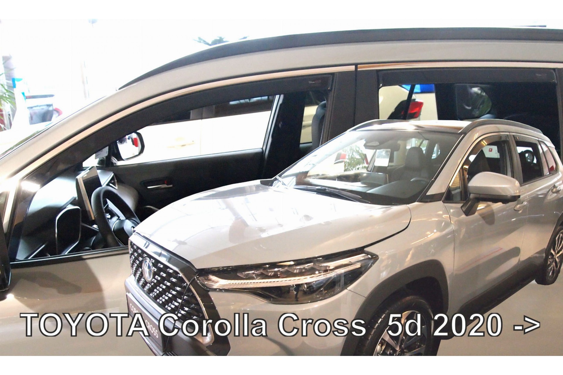 Ανεμοθραύστες για Toyota Corolla Cross 5d 2020+ Φιμέ Σετ 4τμχ Heko για Μπροστινά και Πίσω Παράθυρα 1 ANEM 29674