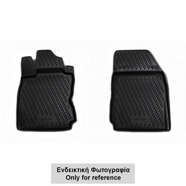 Mercedes C-klas W205 2d Coupe 2017+ Λαστιχένια Πατάκια Tpe Σετ 2τμχ Μαύρα Novline 1 BLACK SAMPLE 2TEM 600x600 1