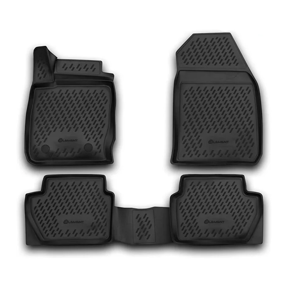 Ford Ranger 4d 2011+ Λαστιχένια Πατάκια Σετ 4τμχ Μαύρα Novline 1 CARFRD00005KH NV 1