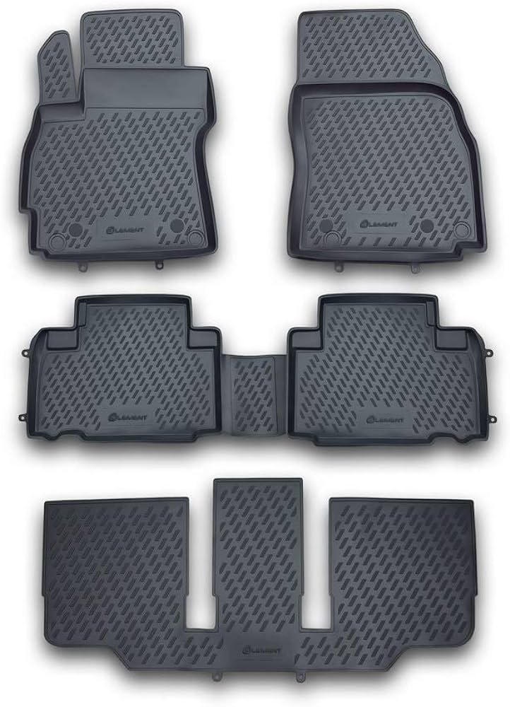 Mazda 5 12/2010-2015 Λαστιχένια Πατάκια Σετ 4τμχ Μαύρα Novline 1 CARMZD00021HNV