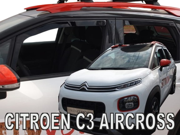 Citroen C3 Aircross 5d 2017+ Φιμέ Ανεμοθραύστες Heko Σετ 4τμχ για Μπρος-Πίσω Παράθυρα 1 Citroen C3 Aircross 5d 2017 Φιμέ Ανεμοθραύστες Heko Σετ 4τμχ