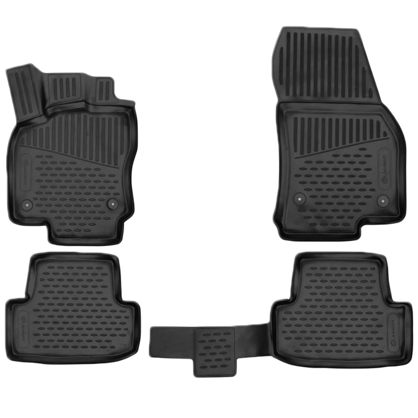 Skoda Karoq Scout 5d 2020+ Λαστιχένια Πατάκια Σετ 4τμχ Μαύρα Novline 1 ELEMENT3D02444210K
