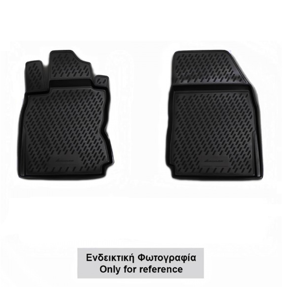Nissan Np300 Manual 2016+ Λαστιχένια Πατάκια Σετ 2τμχ Μαύρα Novline 1 ELEMENT3D3666210KF NV