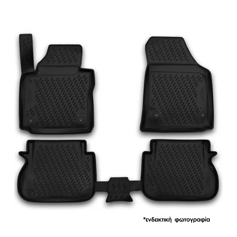 Subaru Impreza Sd/hb 2017+ Λαστιχένια Πατάκια Σετ 4τμχ Μαύρα Novline 1 ELEMENT3DA32202210 NV 1
