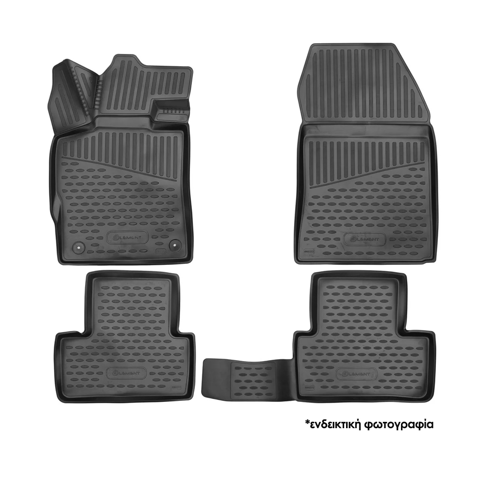 Mitsubishi Outlander 2022+ Λαστιχένια Πατάκια Σετ 4τμχ Μαύρα Novline 1 ELEMENT3DAN0581210K NV 1