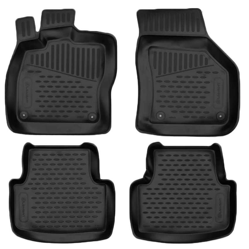 Seat Leon 5d 2020+ Λαστιχένια Tpe Πατάκια Μαρκέ Σετ 4τμχ Μαύρα Novline 1 ELEMENTA59013210K