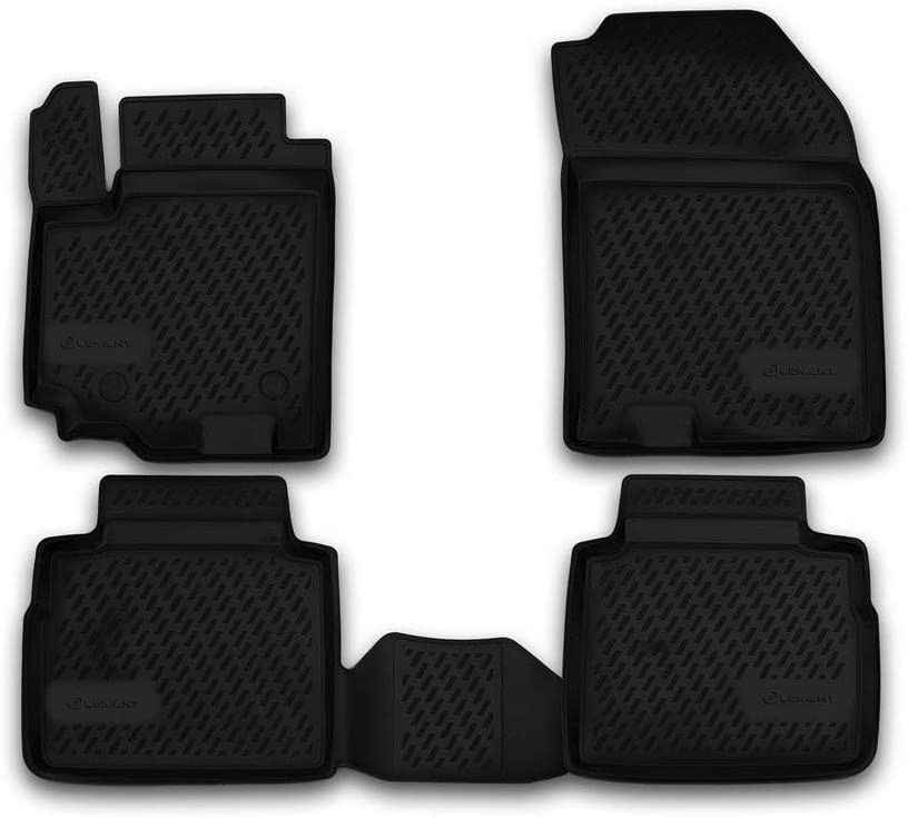 Suzuki Sx-4 5d 2013+ Λαστιχένια Tpe Πατάκια Μαρκέ Σετ 4τμχ Μαύρα Novline 1 EXP.CARSZK10003