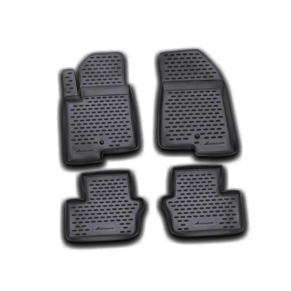 Jeep Liberty 5d 2007+ Λαστιχένια Tpe Πατάκια Μαρκέ Σετ 4τμχ Μαύρα Novline 1 EXP.NLC .24.02.210