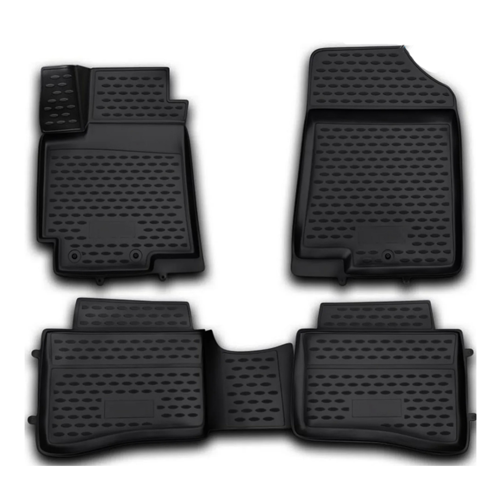 Kia Rio 5d 2011-2014 Λαστιχένια Tpe Πατάκια Μαρκέ Σετ 4τμχ Μαύρα Novline 1 EXP.NLC .25.38.210H