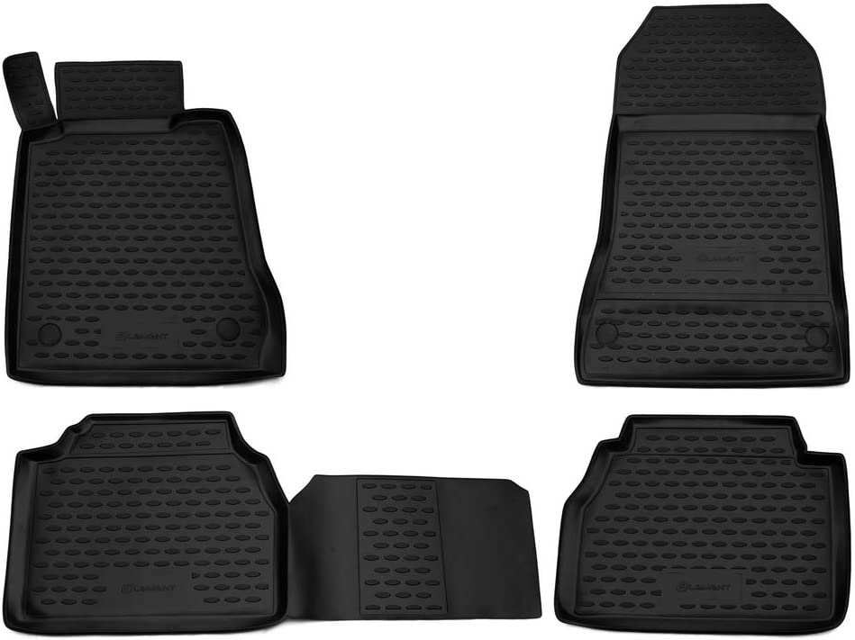 Mercedes E-klas W210 1995-2003 Λαστιχένια Tpe Πατάκια Μαρκέ Σετ 4τμχ Μαύρα Novline 1 EXP.NLC .34.37.210