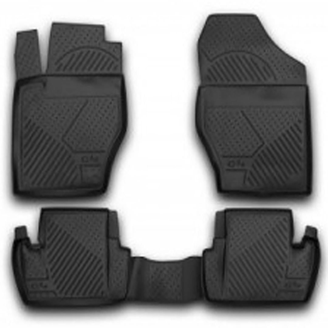 Citroen C4 5d 2011-2013 Λαστιχένια Tpe Πατάκια Μαρκέ Σετ 4τμχ Μαύρα Novline 1 EXPC000000082