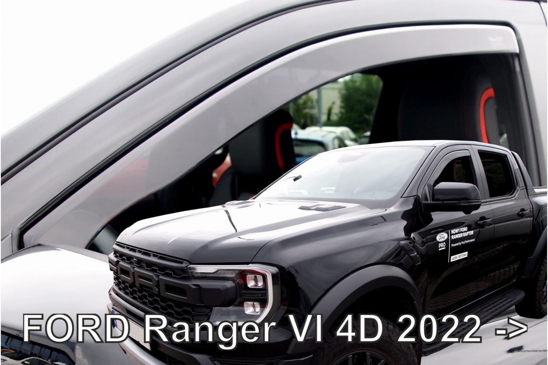 Ford Ranger 4d 2022+ /raptor 2022+ Ανεμοθραύστες Φιμέ Σετ 4τμχ Heko 1 HEKOANEM.15346