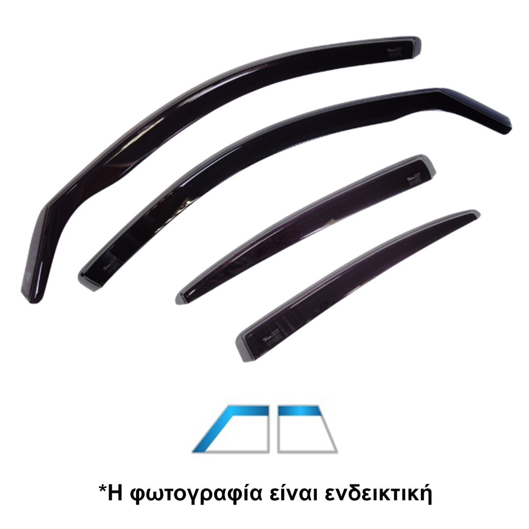 Mercedes Gl X166 / Gls X166 5d 2013+ Φιμέ Ανεμοθραύστες Σετ 4τμχ Heko 1 HEKOSET 4 2