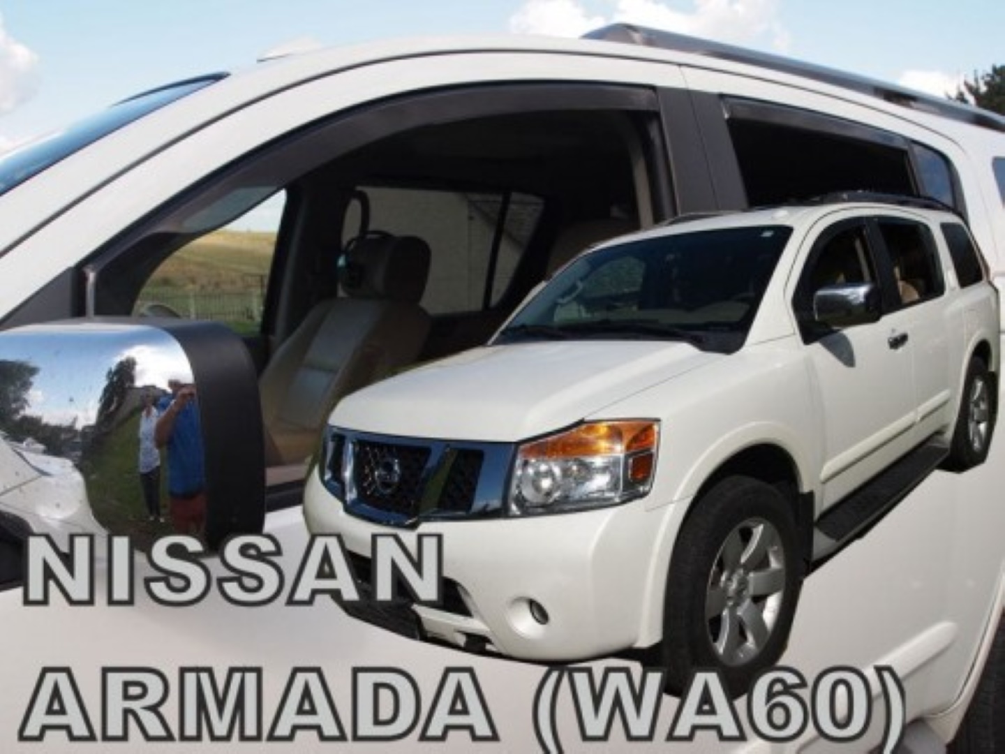 Ανεμοθραύστες για Nissan Armada Wa60 5d 2004-2016 Φιμέ Σετ 4τμχ Heko 1 NISSAN ARMAD WA60 TYL 04 16