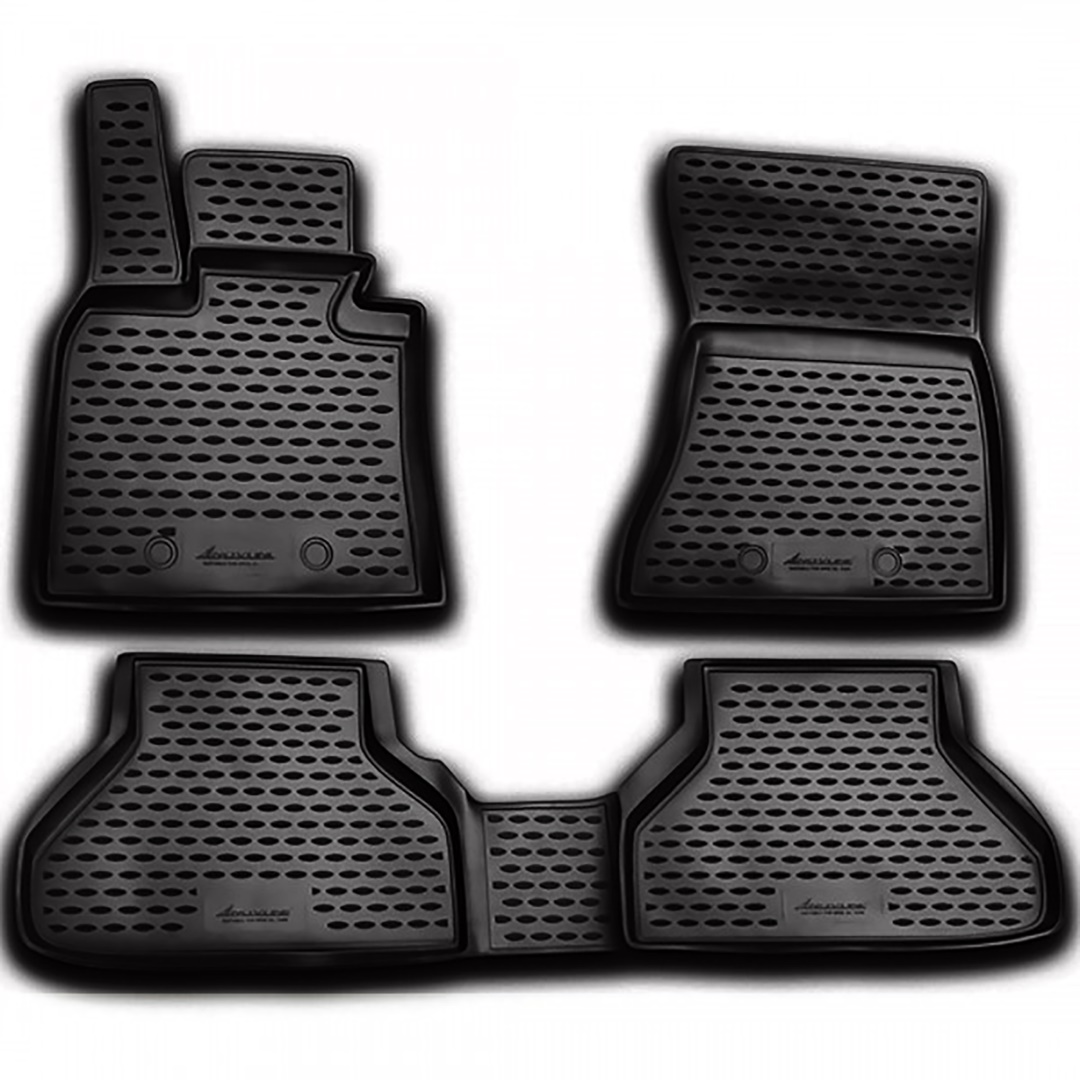 Bmw X6 E71 2008-2014 Λαστιχένια Πατάκια Μαρκέ Σετ 4τμχ Μαύρα Novline 1 NLC.05.18.210K