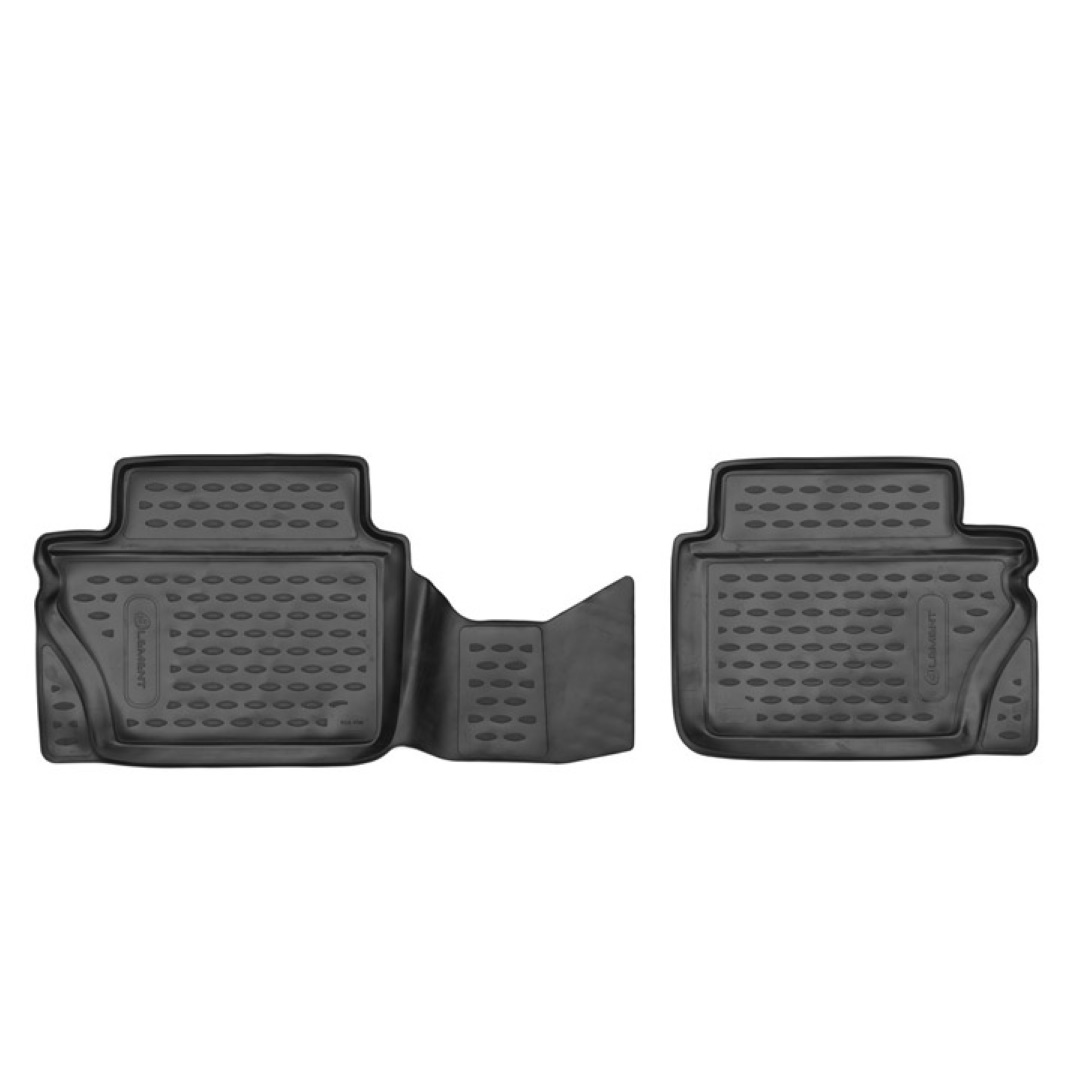 Bmw X5 5d 2013-2018 Λαστιχένια Tpe Πατάκια Μαρκέ Σετ 2τμχ Μαύρα Novline (2η σειρά καθισμάτων) 1 NLC.05.38.210R