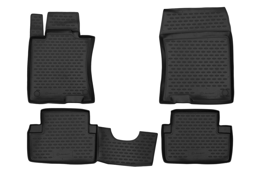 Honda Accord 2006-2012 Λαστιχένια Tpe Πατάκια Μαρκέ Σετ 4τμχ Μαύρα Novline 1 NLC.18.02.210K 2