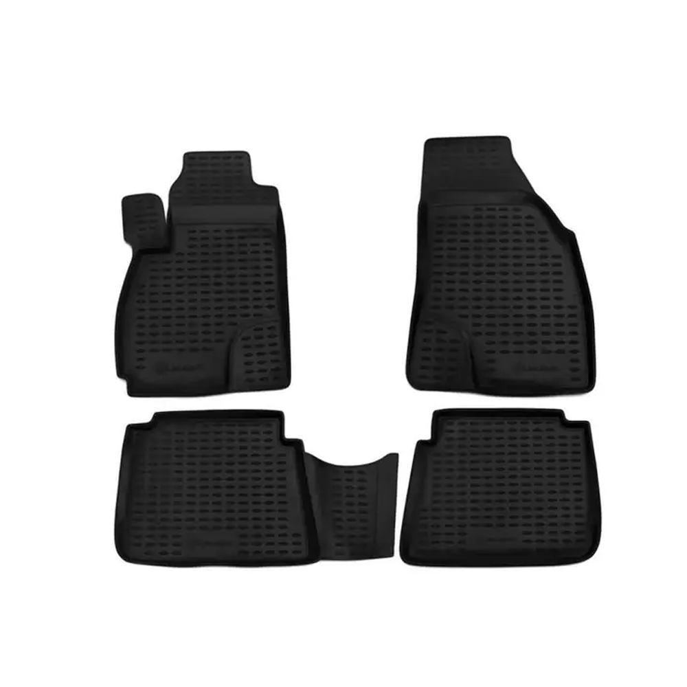 Hyundai Santa Fe 01/2001-02/2006 Λαστιχένια Πατάκια Σετ 4τμχ Μαύρα Novline 1 NLC.20.11.210 NV 1