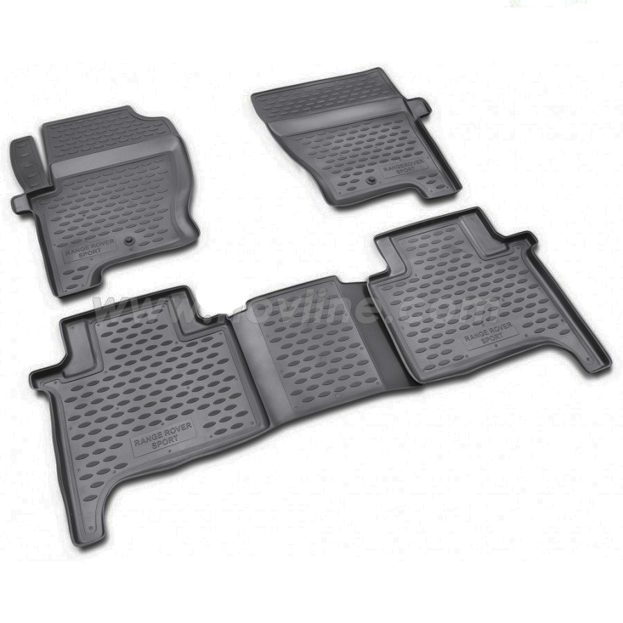 Land Rover Range Rover Sport 2005-2012 Λαστιχένια Tpe Πατάκια Μαρκέ Σετ 4τμχ Μαύρα Novline 1 NLC.28.03.210