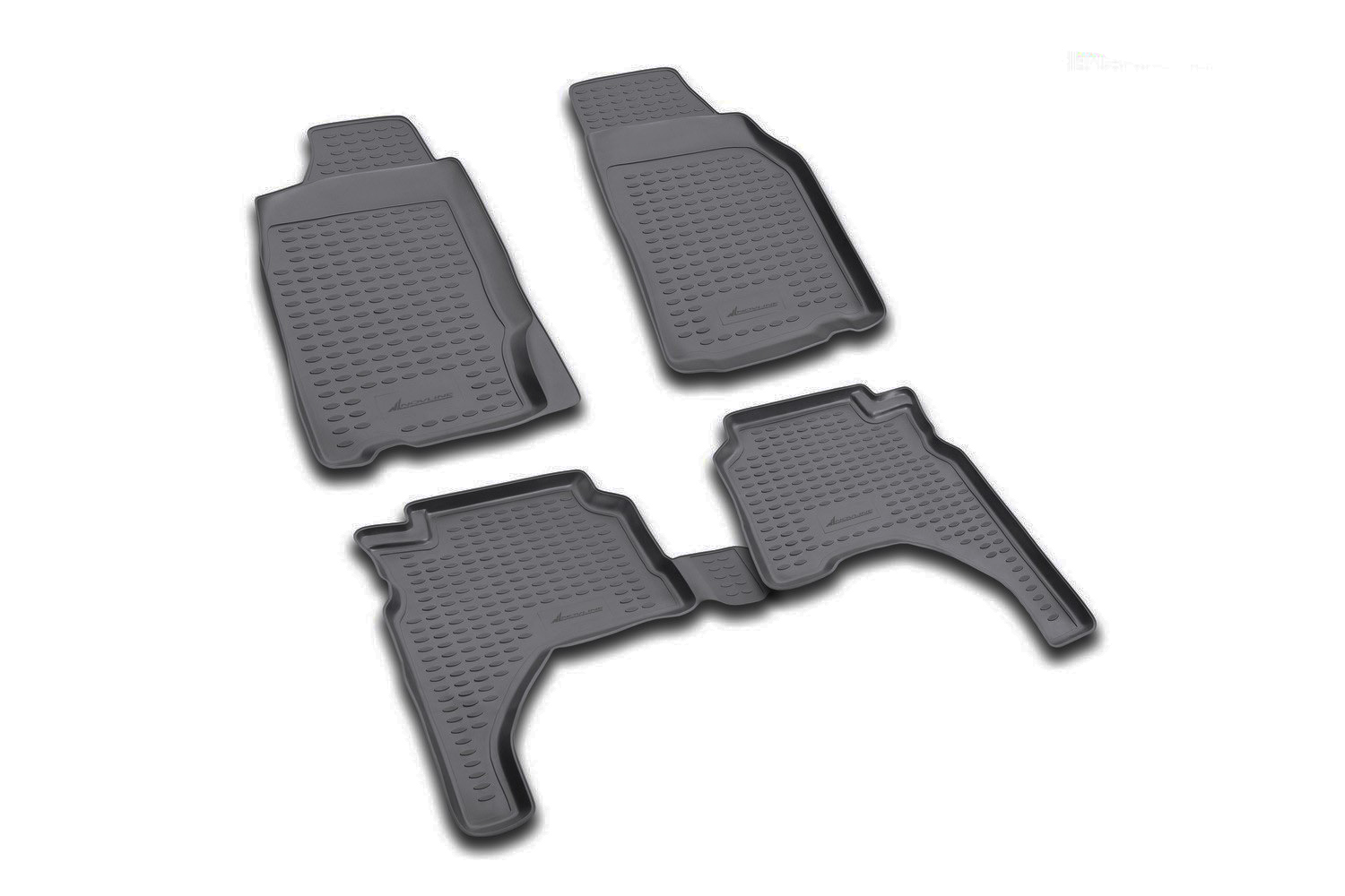 Πατάκια Mitsubishi L200 4d 1996-2005 Λαστιχένια Σετ 4τμχ Μαύρα Novline (tp) 1 NLC.35.10.210