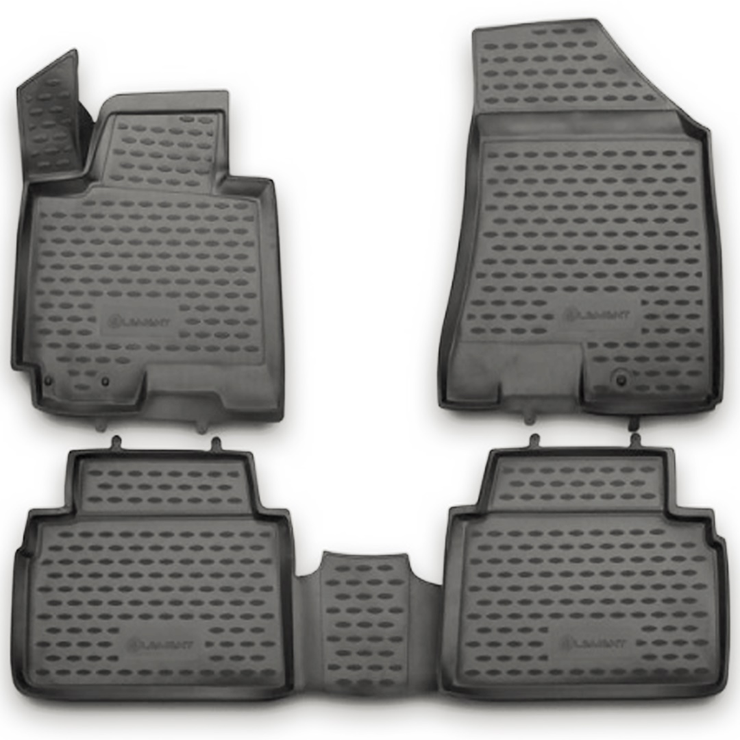 Kia Sportage 3d 2010-2016 Λαστιχένια Πατάκια Μαρκέ Σετ 4τμχ Ανθρακί/Σκούρο Γκρι Novline 1 NLC.3D.25.33.211
