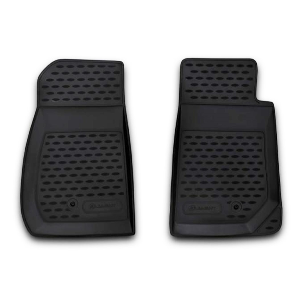 Jeep Wrangler 3d 2007-2018 Λαστιχένια Tpe Πατάκια Μαρκέ Σετ 2τμχ Μαύρα Novline 1 NLC2408210NV