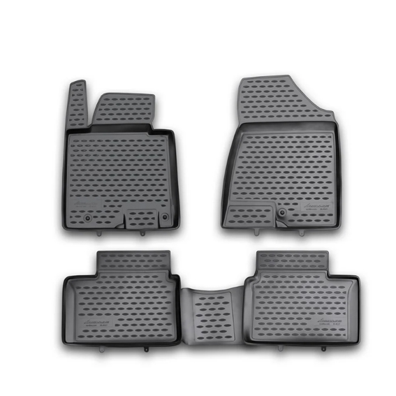 Kia Ceed 5d 05/2012+ Λαστιχένια Tpe Πατάκια Μαρκέ Σετ 4τμχ Μαύρα Novline 1 NLC2543210 NV