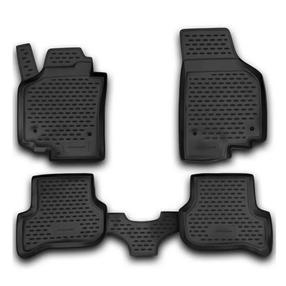Seat Altea 04/2004+ Λαστιχένια Tpe Πατάκια Μαρκέ Σετ 4τμχ Μαύρα Novline 1 NLC4401210 NV