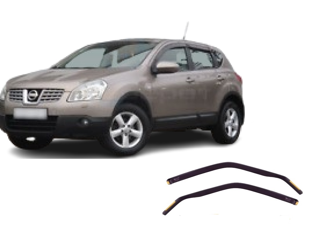 Ανεμοθραύστες Nissan Qashqai I J10 5D 02/2007-2013 / Qashqai +2 5D 11/2008-2013 Φιμέ της Heko Σετ 2τμχ 24256 1 Nissan Qashqai I J10 ανεμοθραύστες 2 τεμ